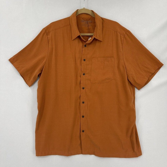 5.11 Tactical Other - 5.11 Tactical Men's Size Large Covert Casual Shirt Orange Shirt Button Snap